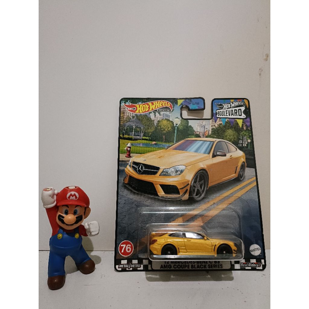 hotwheels Mercedes Benz c 63 AMG coupe black series premium