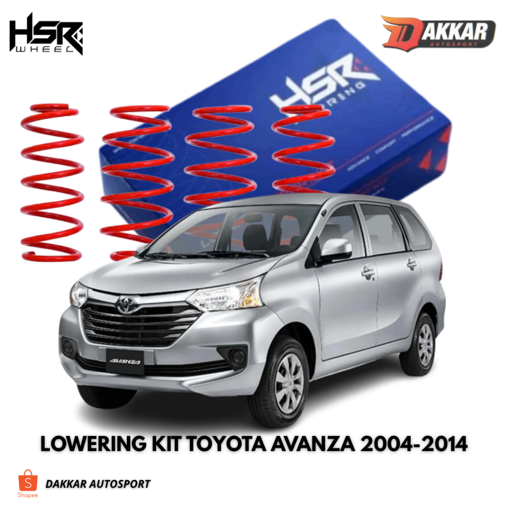 PER CEPER MOBIL AVANZA LOWERING KIT HSR RED TOYOTA AVANZA 2004-2014
