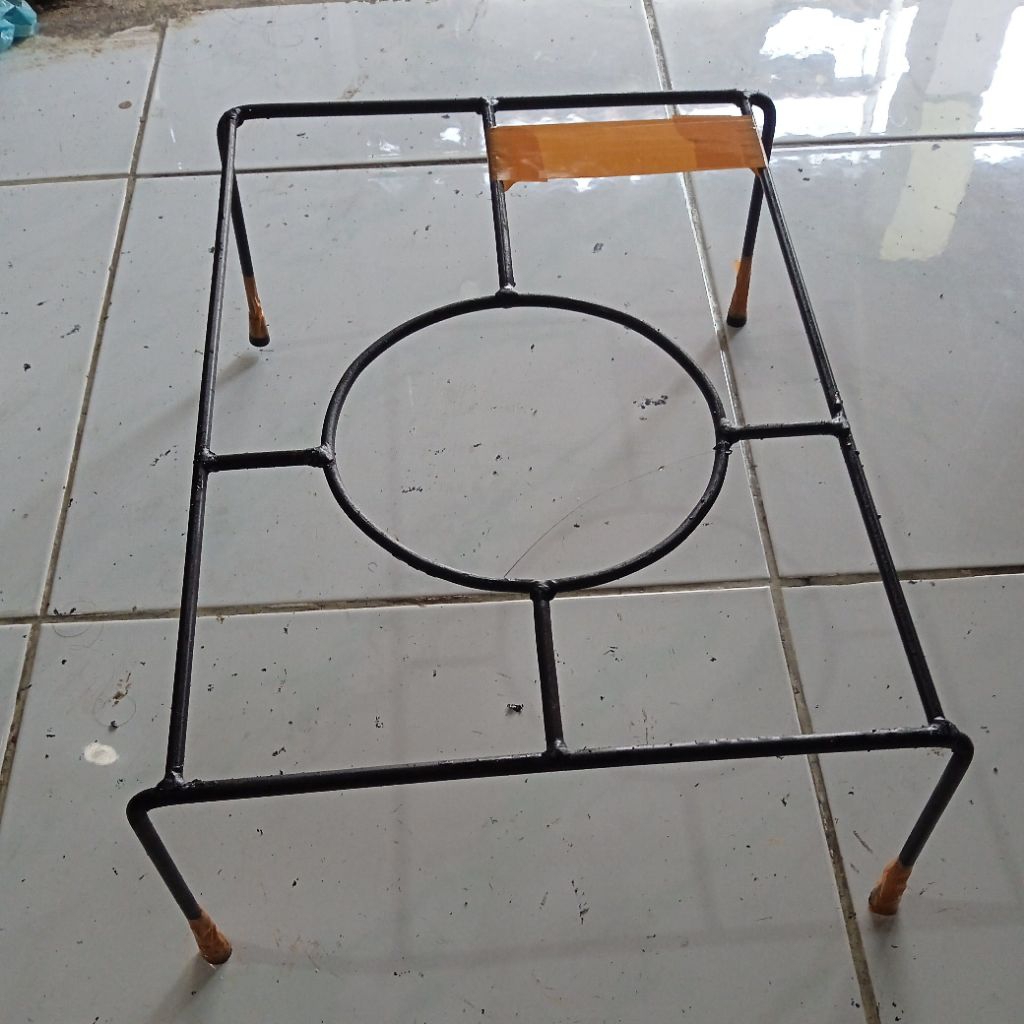 Tangkringan Kompor 1 Tungku - Baja Tahan Lama, Desain Anti Licin, Stabil