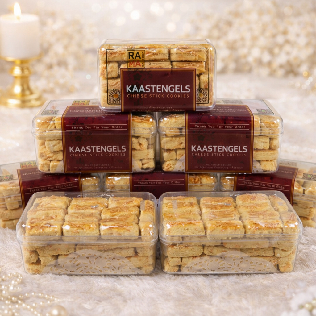 KASTENGEL Triple Cheese Edam Parmesan Cheddar Premium Wisman | Hardtop 350gr & Kemasan Jar 750ml | Spesial Kue Kering Lebaran by RaMaChef