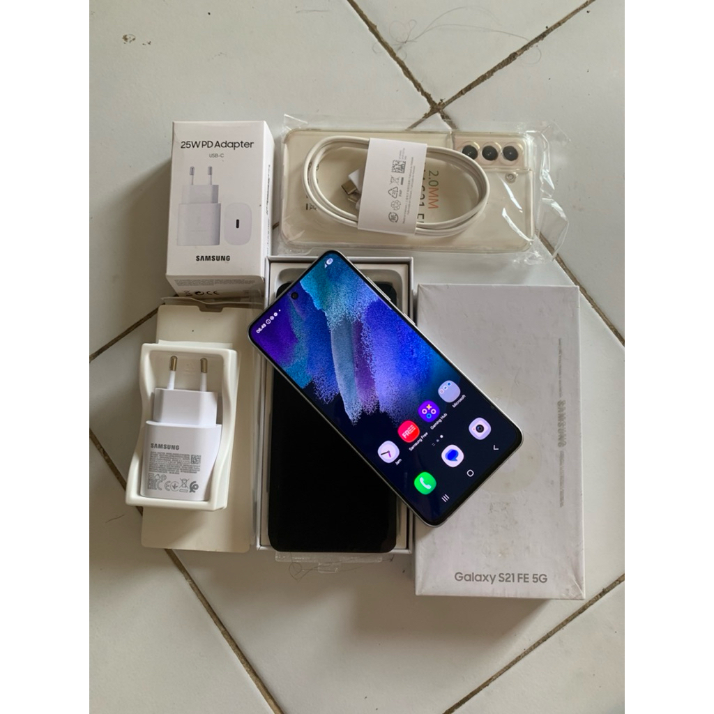samsung s21 fe 5G ram 8/256 fullset second - hp second samsung s21 fe 5G ram 8/256