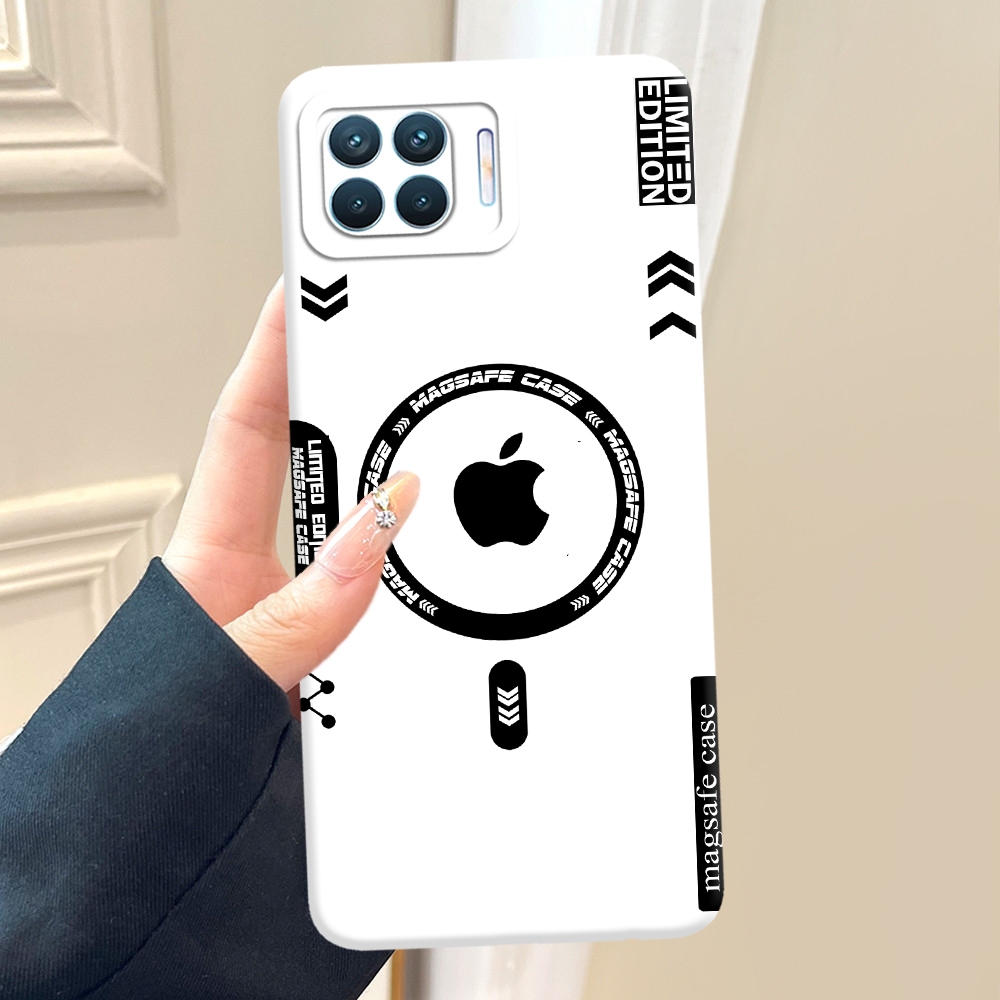 MURNI CASE OPPO RENO 4F PREMIUM MAGSAFE RING IPHONE FASHION CASE - Softcase Silikon Softcase Trendi 