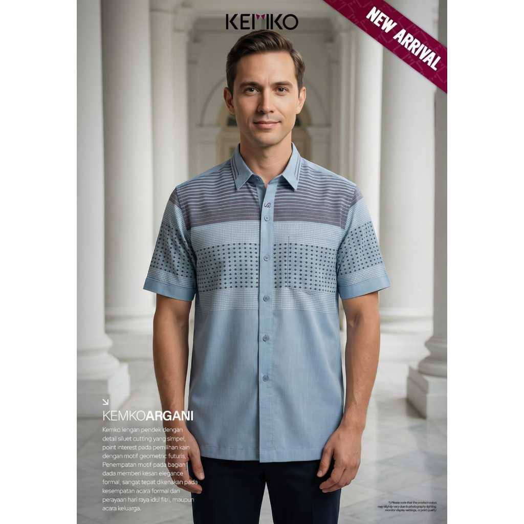 Kemko Argani | Kemeja Koko Argani | Koko Dewasa| Baju Koko Dewasa Terbaru | Baju koko  rabbani origi