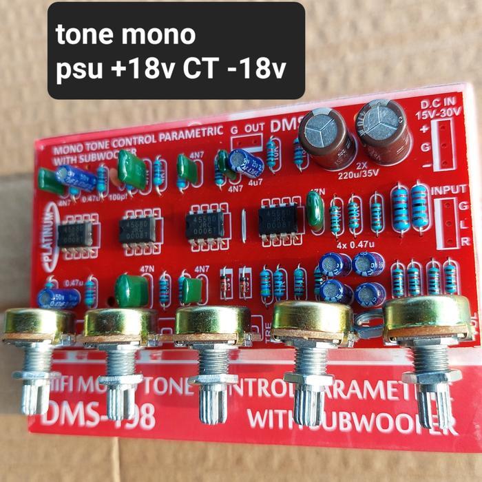 DMS 198 TONE CONTROL PARAMETRIC PARAMETRIK MONO BIFET MIDDLE TOA 201