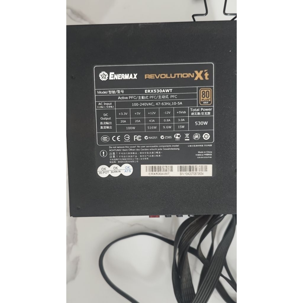 [second] PSU ENERMAX REVOLUTION XT 550W GOLD