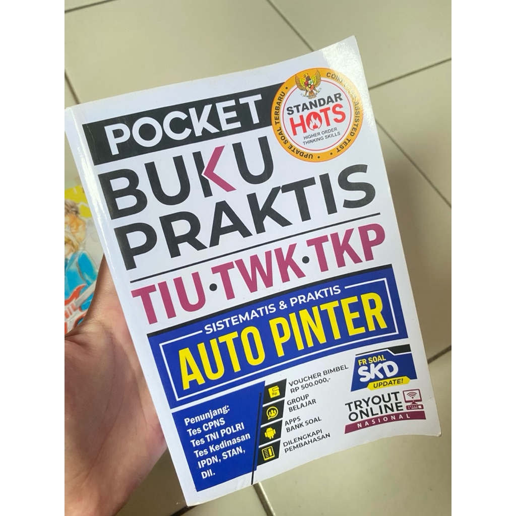 Preloved Buku CPNS / Pocket Buku Praktis TIU TWK TKP / Tes CPNS / TNI POLRI / Kedinasan / IPDN / STA