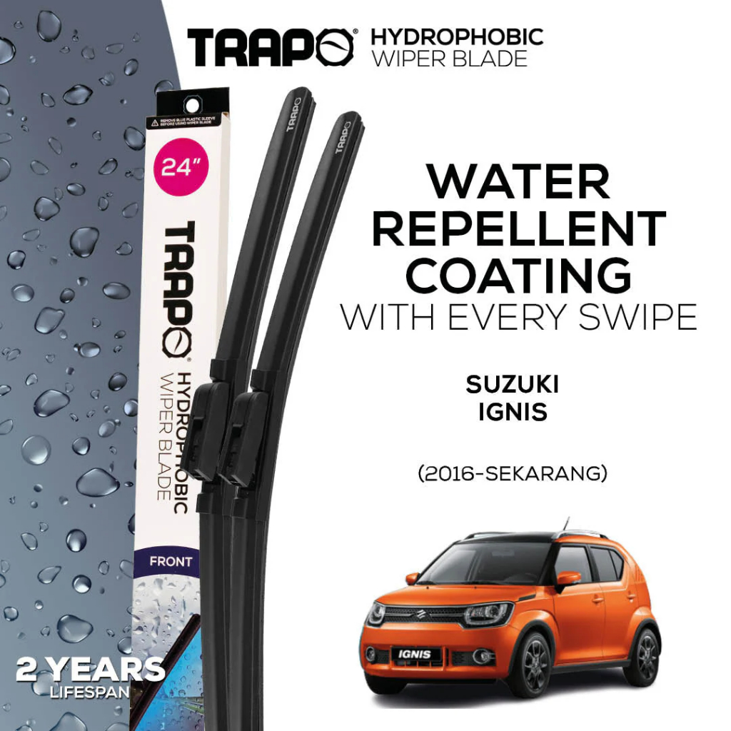 Wiper Mobil Trapo Hydrophobic Wiper Blade Suzuki Ignis (2016-Sekarang) Wiper Ignis