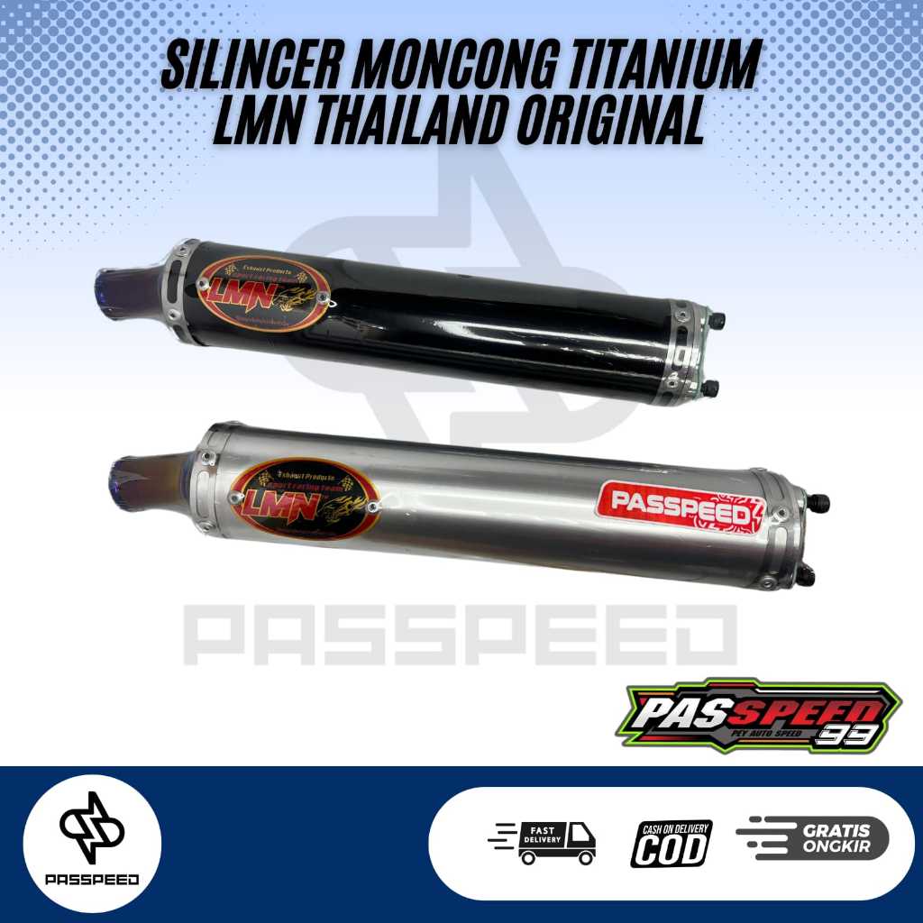 SILENCER LMN SILVER / BLACK MOCONG TITANIUM ORIGINAL LMN THAILAND