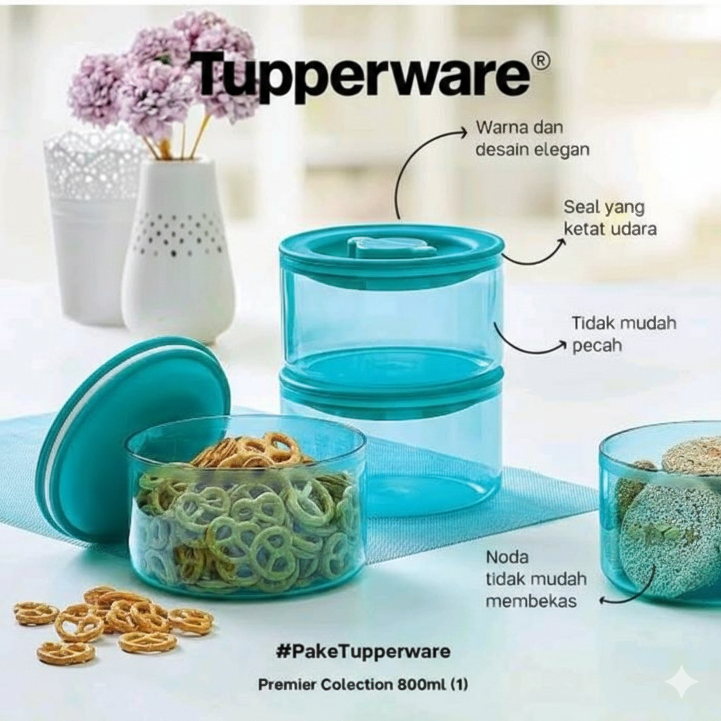 PREMIERE CANISTER (TOPLES KRISTAL TUPPERWARE ORI)