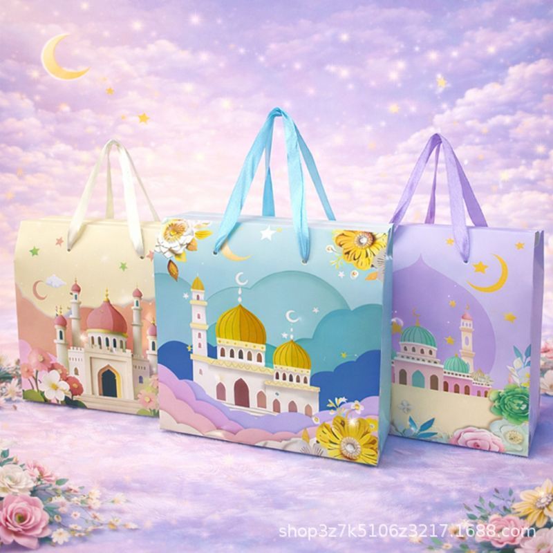 [GOODIE BAG TENTENG LEBARAN] Kotak Lebaran Idul Fitri, Paper Bag IED Mubarak bingkisan Snack, Hamper