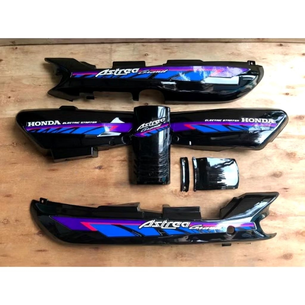 Paket Cover Body Bodi Astrea Grand Legenda Impressa Body Astrea Grand Sabit ungu Biru