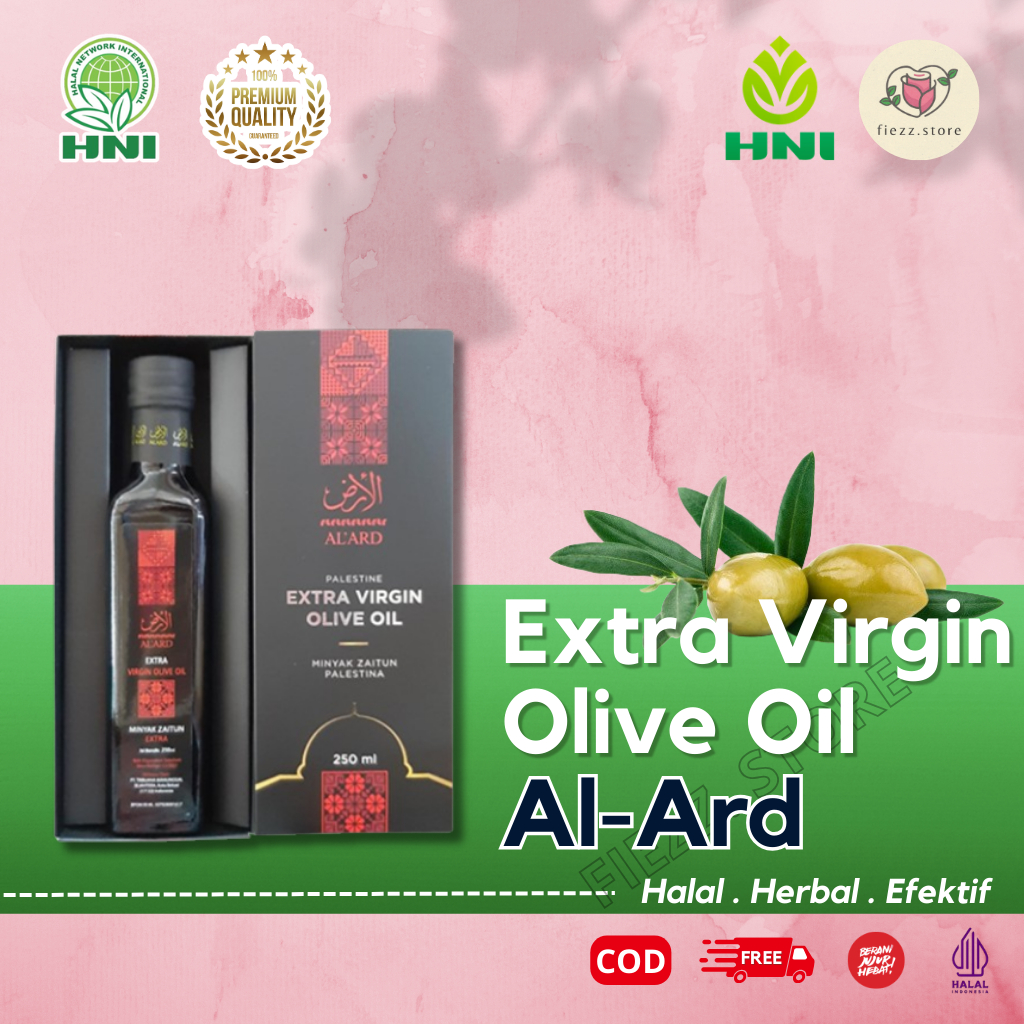 Minyak Zaitun Al Ard Palestina Extra Virgin 250ml Minyak Zaitun Premium Palestina HNI HPAI #FS