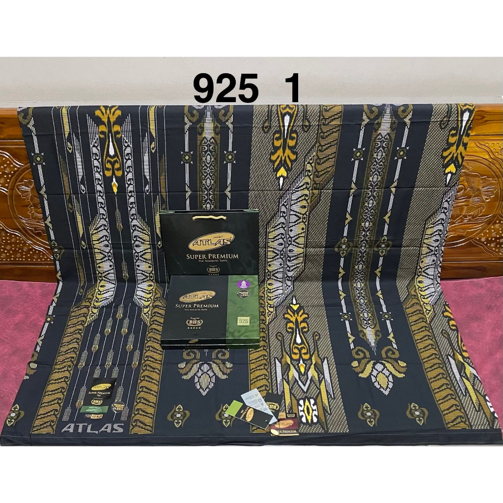 SARUNG ATLAS SUPER PREMIUM 925 MOTIF BHS GOLD