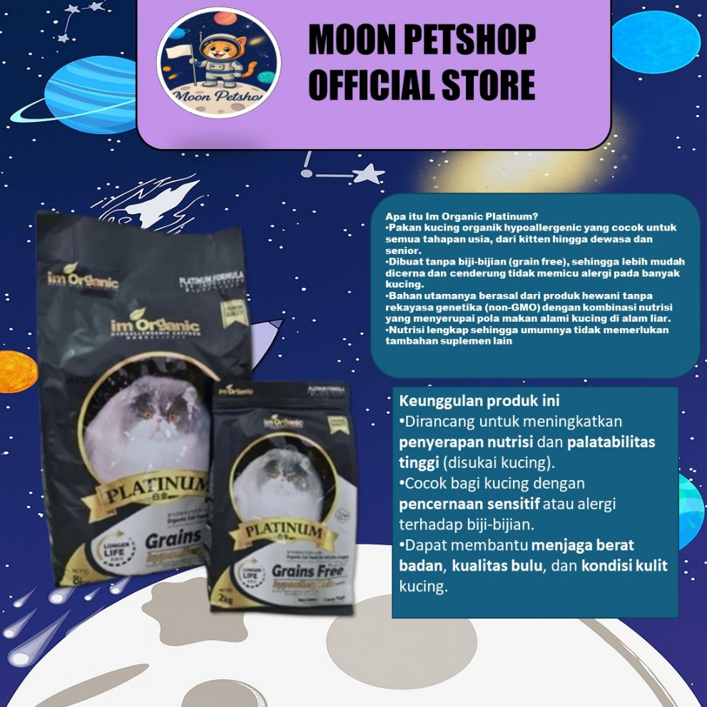 MAKANAN KUCING | IM ORGANIC | IM ORGANIC KEMASAN 3KG REPACK
