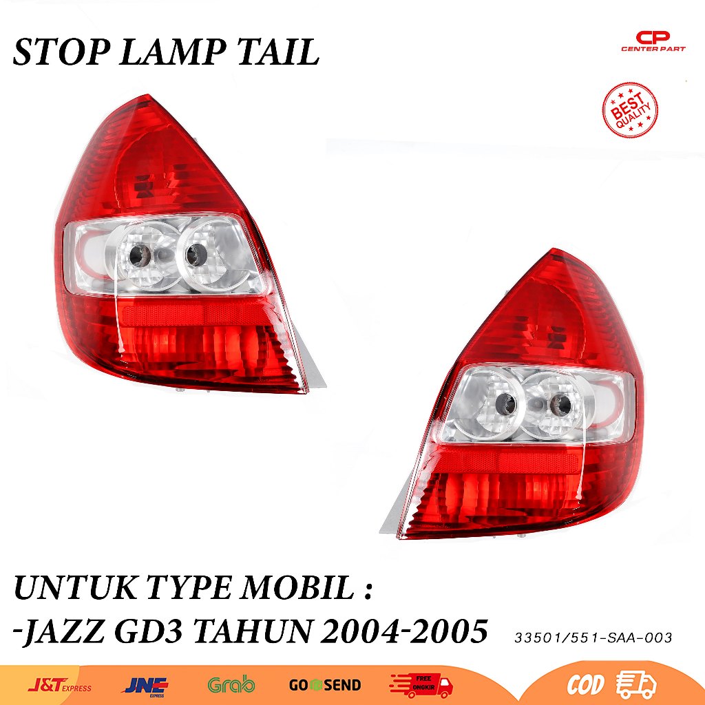 Stop Lamp Lampu Belakang Jazz Gd3 2004 2005