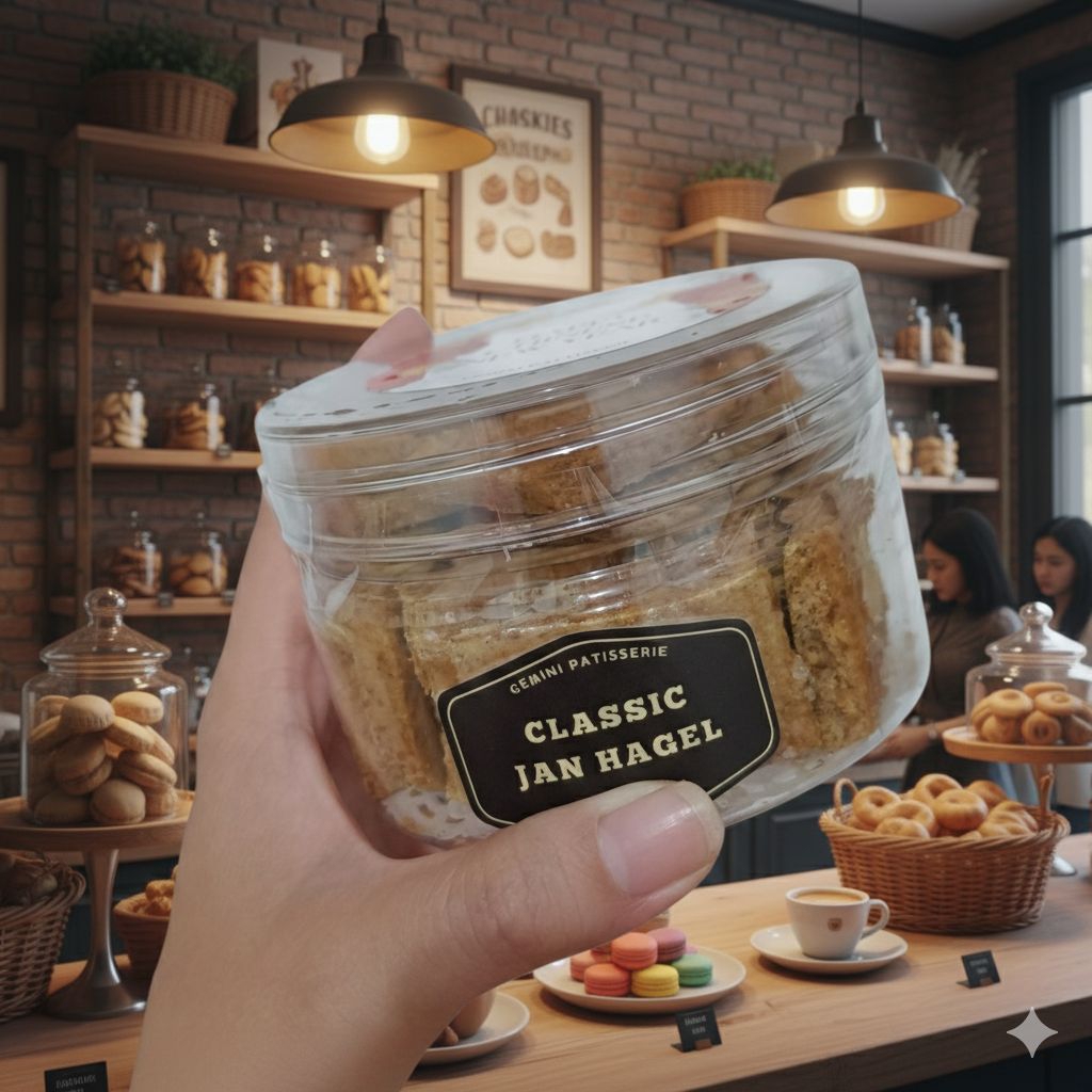 Kue Kering Jan Hagel Klasik Premium 500gr - Cookies Homemade Mentega Wisman Enak & Renyah