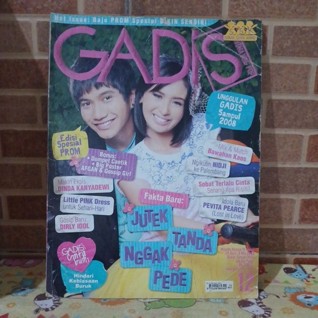 MAJALAH GADIS UNGGULAN GADIS SAMPUL 2008 BEKAS ORIGINAL