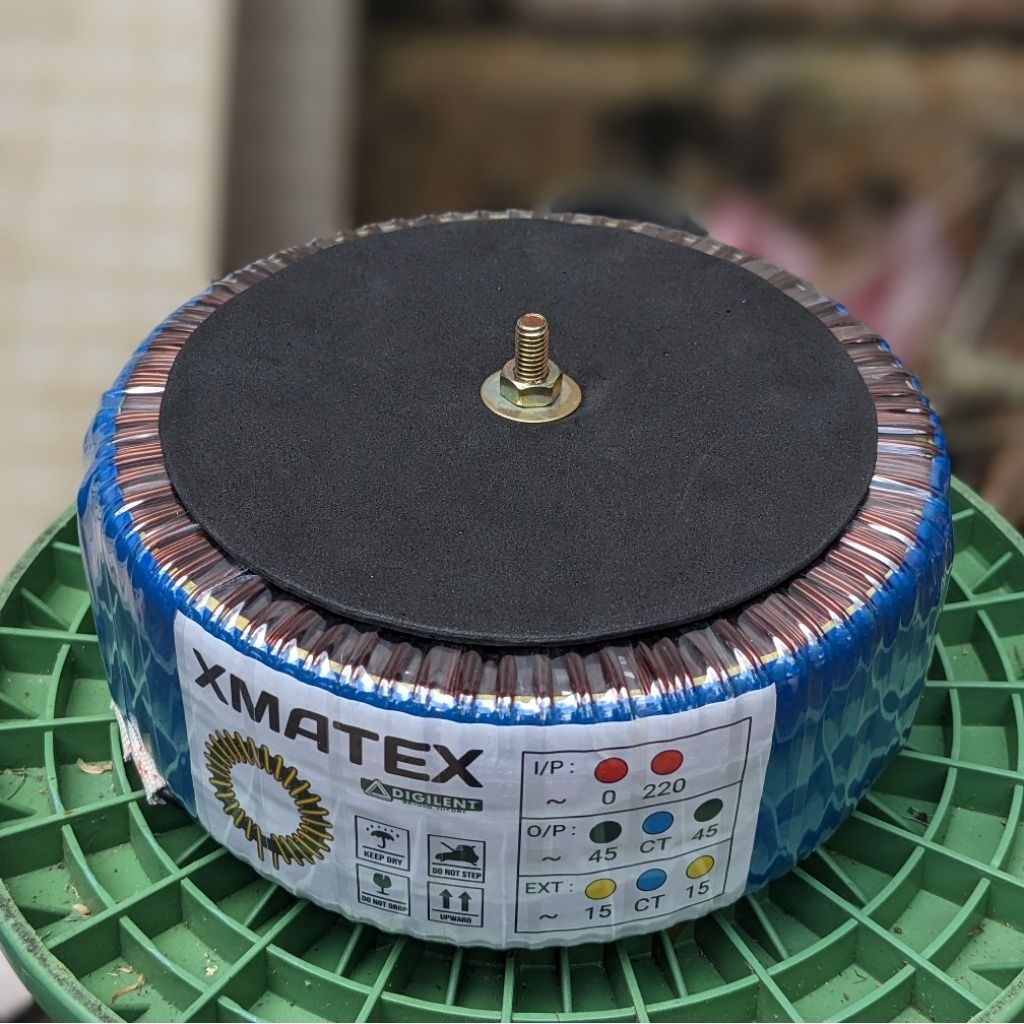 Trafo Donat 10A CT 45V Biru