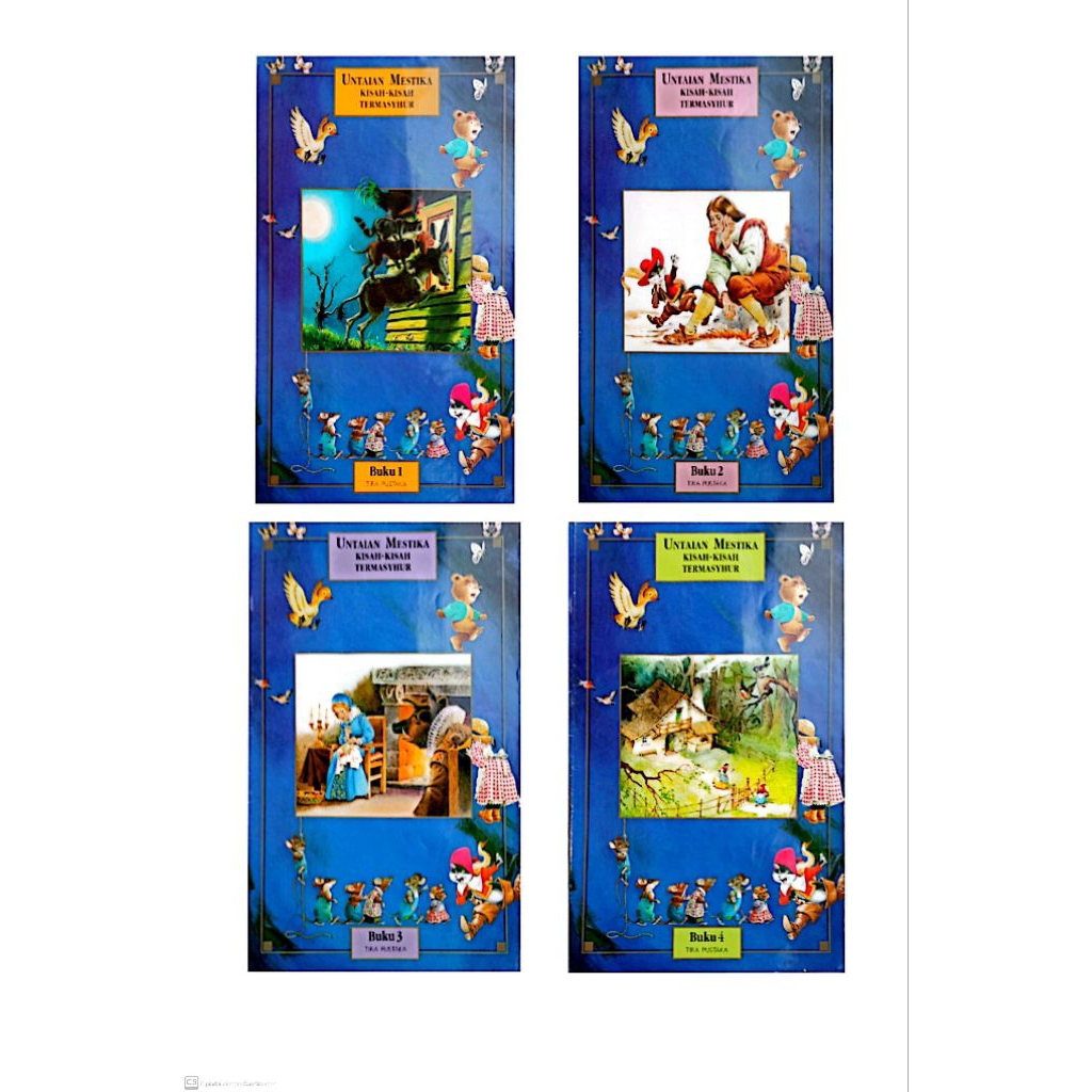 BUKU CERITA JADUL 1SET(4BUKU + MAP), UNTAIAN MESTIKA KISAH- KISAH TERMASYHUR