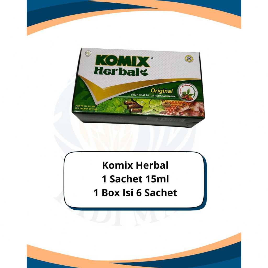 Komix Herbal 1 Box isi  6 Sachet / 1 Sachet 15 ml