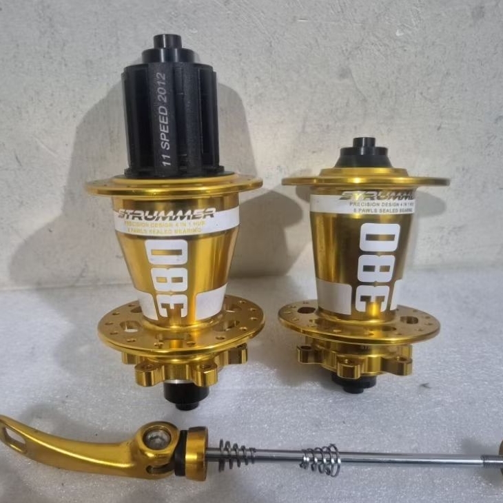 Hub Freehub Strummer HM 380 QR 32 hole HFH sepeda MTB disc brake 6 pawls suara super Tawon