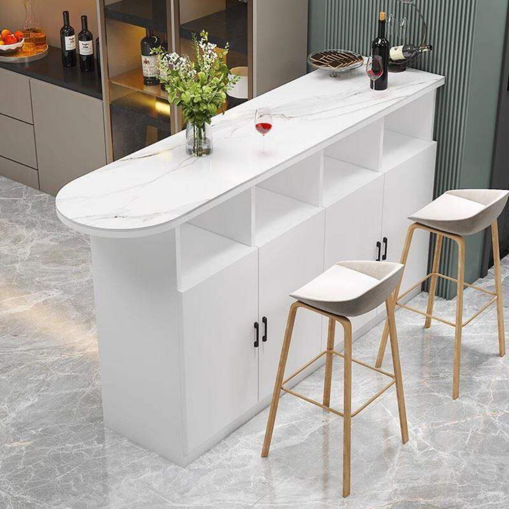 kichen set meja bar kichen island dapur minimalis modern motif marble