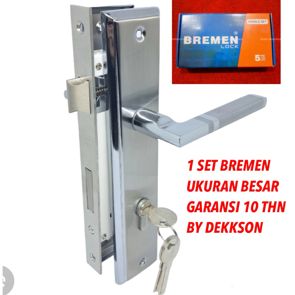 Bremen kunci pintu ukuran besar premium garansi 10 tahun handle pintu ukuran besar 25 cm bremen stai
