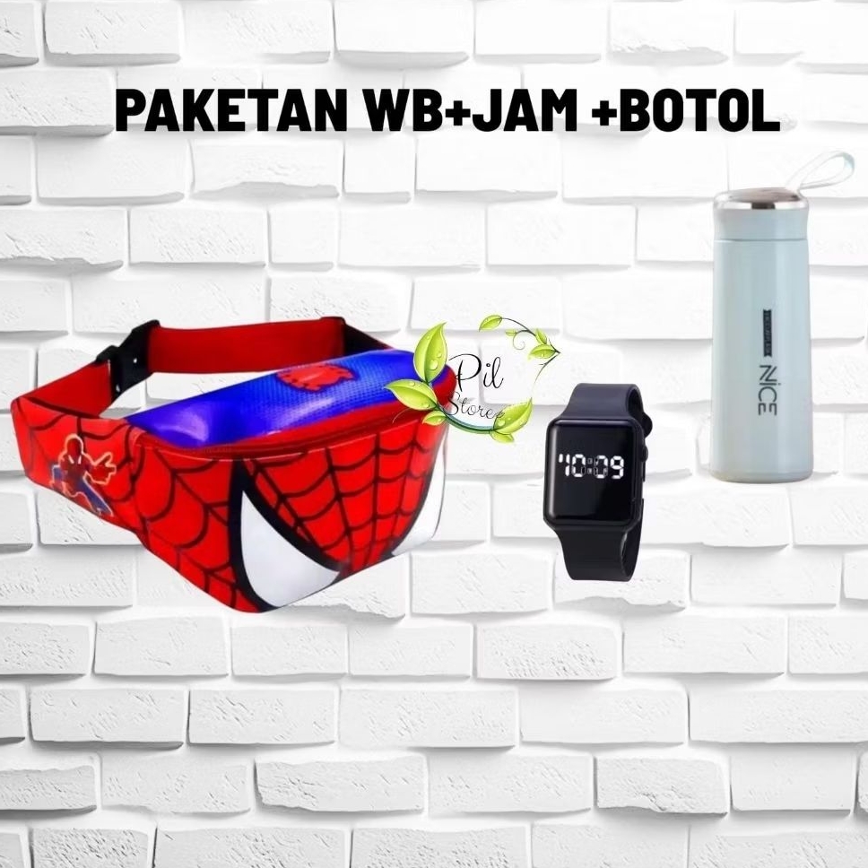 Waistbag Anak Spiderman Murah Viral Terbaru