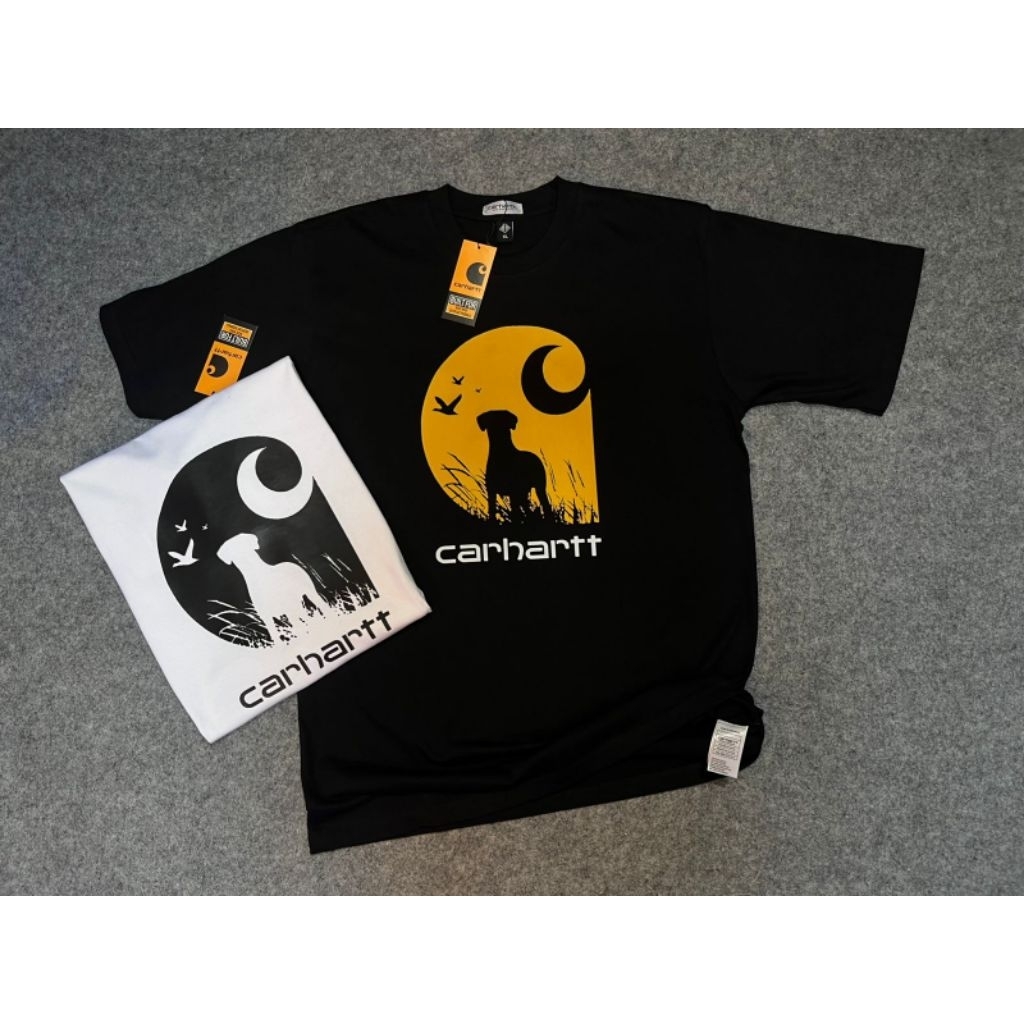 Baju Kaos Pria Distro Charhatt Katun Tebal Premium 20s Full Tag