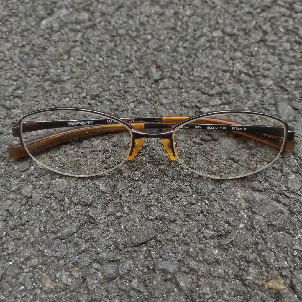 YSL YVES SAINT LAURENT EYE SUN GLASSES KACA MATA BACA MINUS PLUS UV POLARIZED PHOTOCROMIC METAL TITA