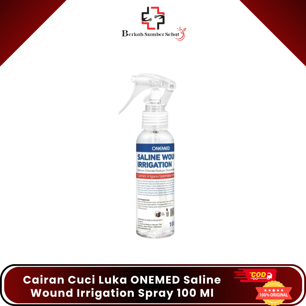 Cairan Cuci Luka ONEMED Saline Wound Irrigation Spray 100 Ml (NaCl 0.9%) ONE MED