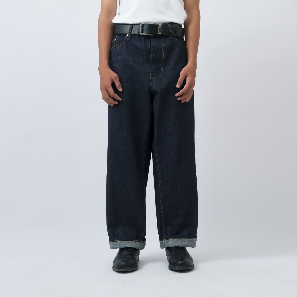 Loudwell - HARLOW Denim Pants Loose Fit - RAW Blue Jeans