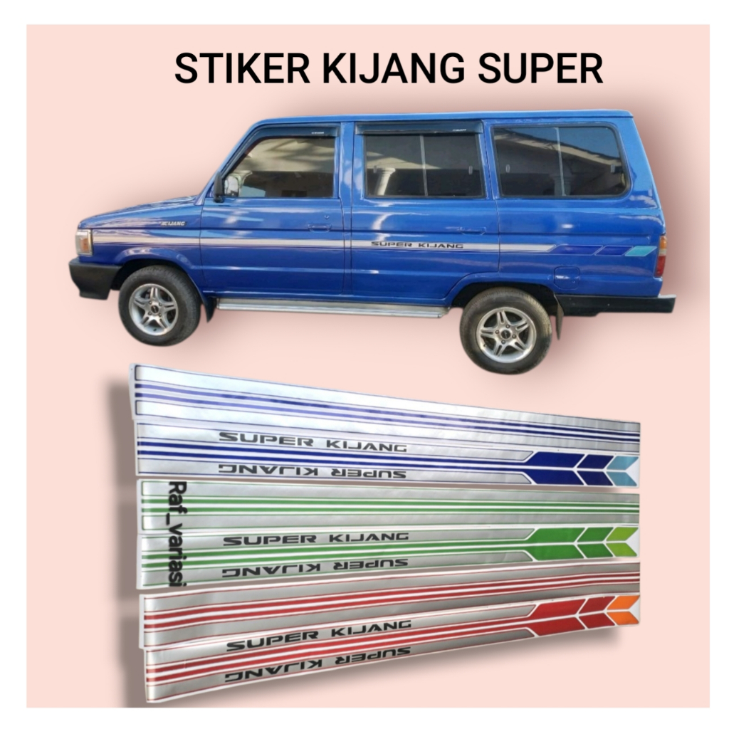 stiker body kijang super lama long short / stiker kijang super long / kijang super
