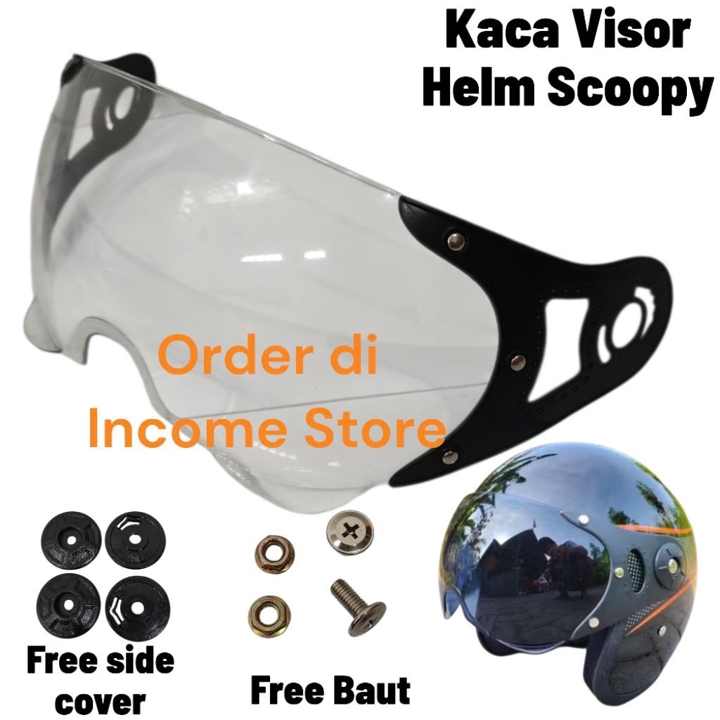 Kaca Helm Scoopy Kaca Mata Helm Honda Scoopy Bogo Pilot