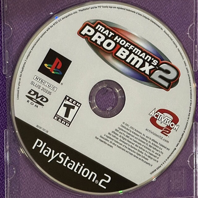 kaset ps2 ori us mat hoffman pro bmx 2