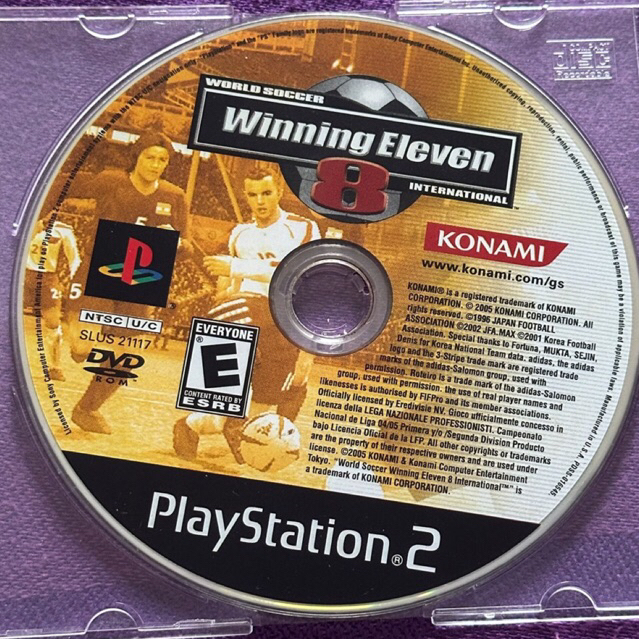 kaset ps2 ori us winning eleven 8
