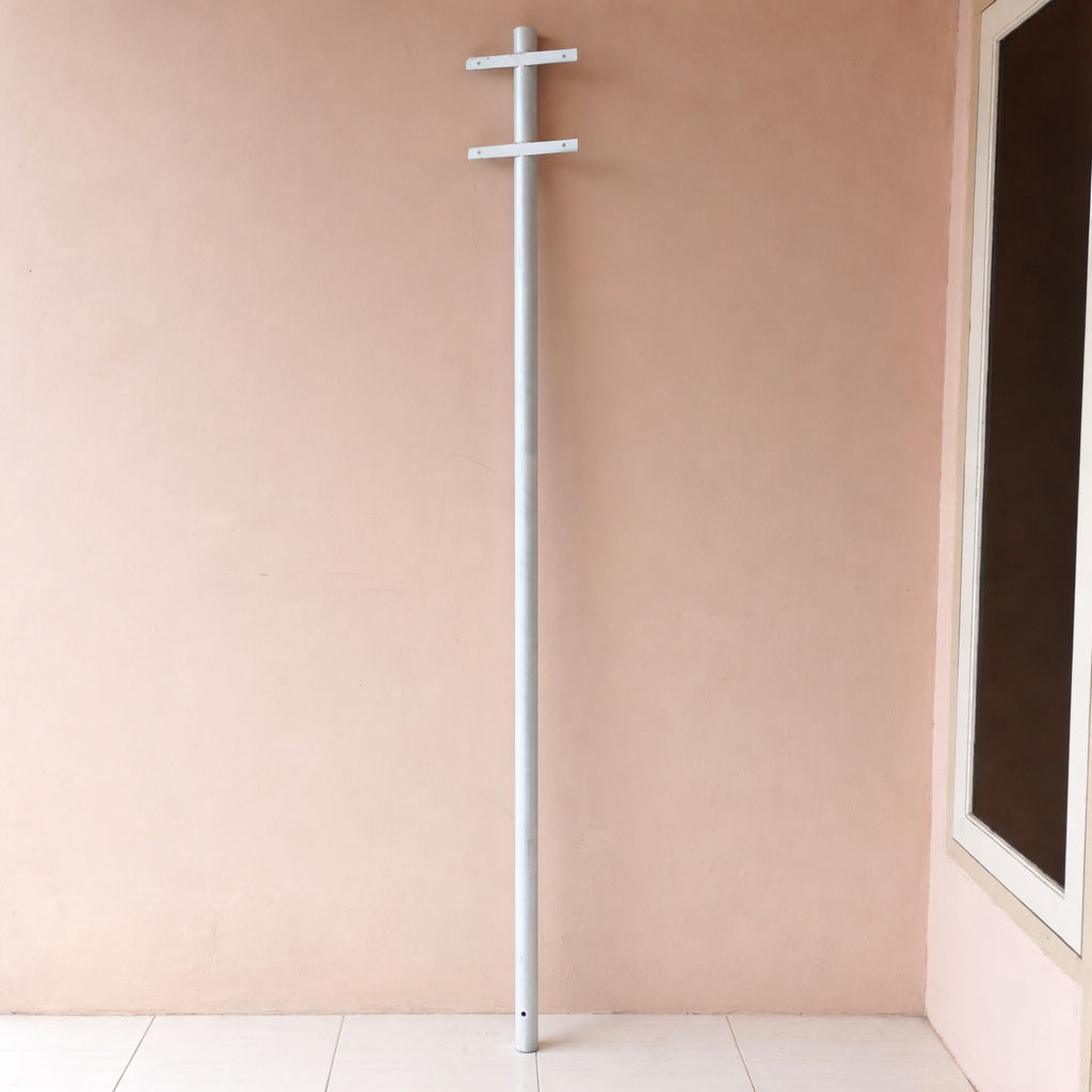 Tiang Besi Penyangga Papan Titik Kumpul | Keselamatan, K3, Tiang Besi Untuk Titik Kumpul Besar