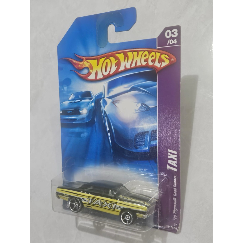 Hot Wheels 2007 TAXI '70 PLYMOUTH ROAD RUNNER