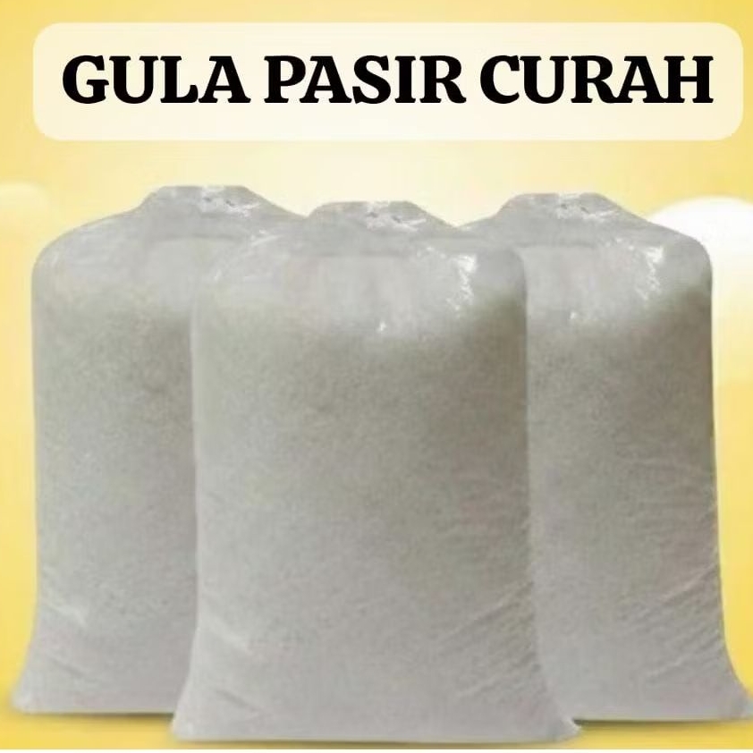 GULA PASIR  /GULA PASIR CURAH  KILOAN 1KG 1/2KG / GULA PASIR LOKAL