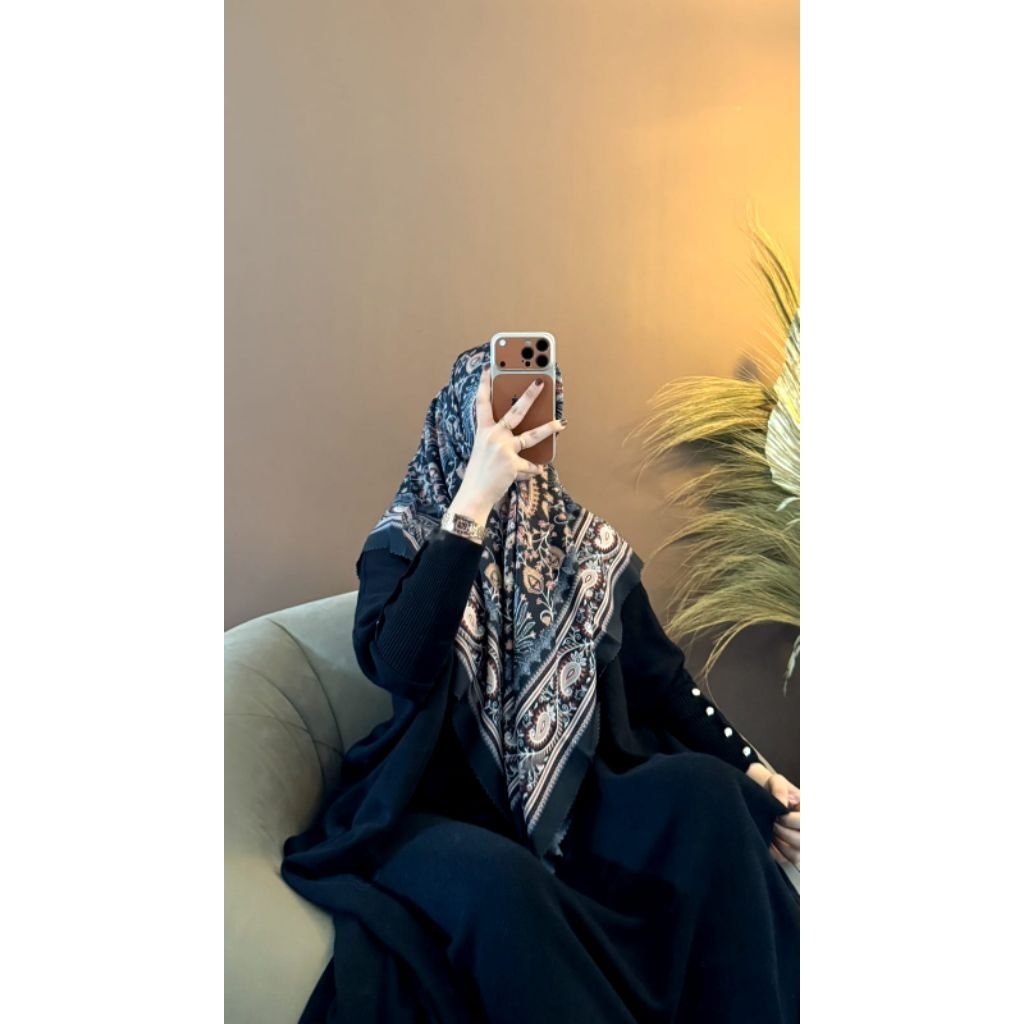 hijab segi empat motif turki/jilbab segi empat motif turki/kerudung segi empat motif turki