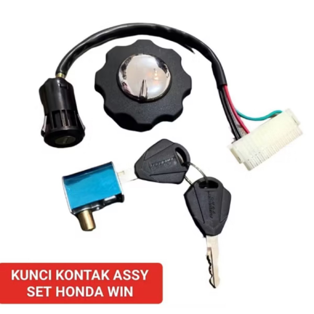 KUNCI SET HONDA WIN KONTAK SET WIN KUNCI STANG TANGKI HONDA WIN SET TUTUP TANGKI