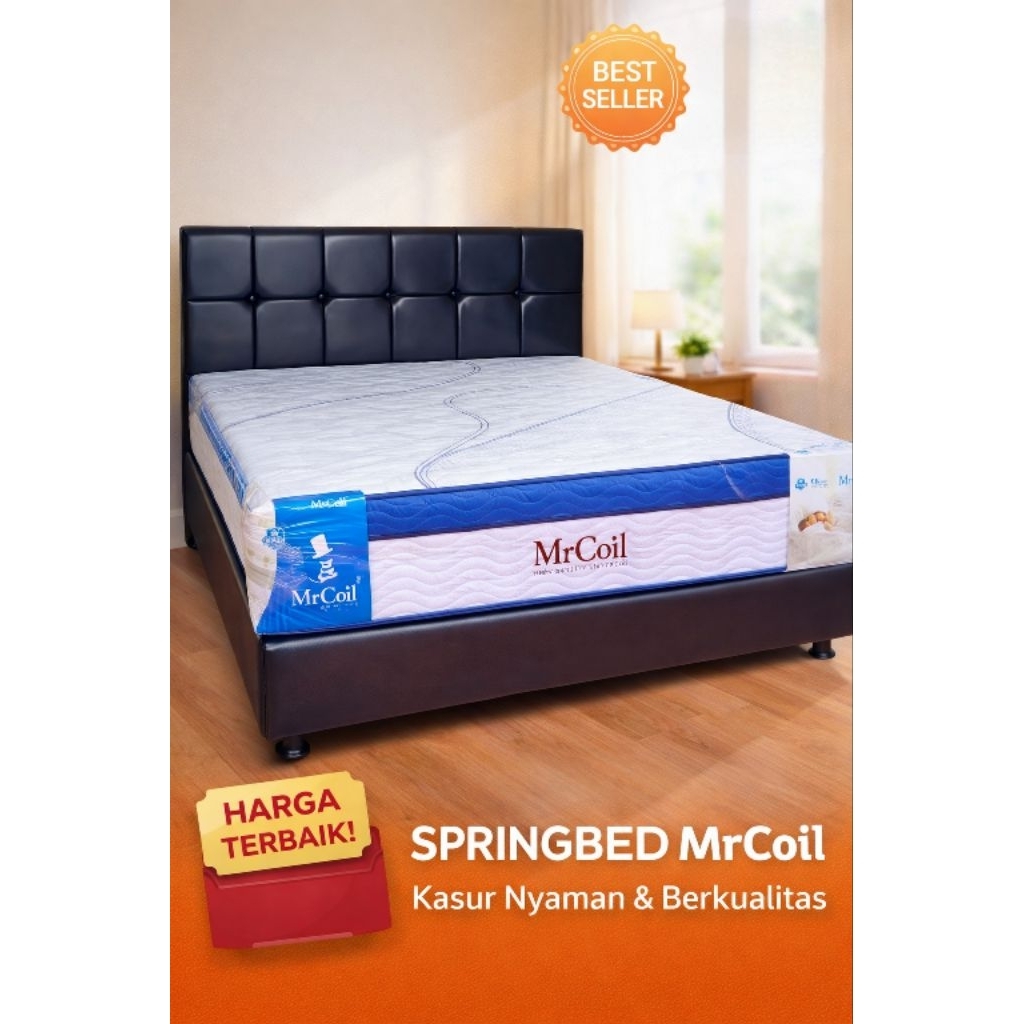 Springbed Mr.COIL PlushTop 160x200 - Matras PlushTop 30cm Garansi 15 Tahun