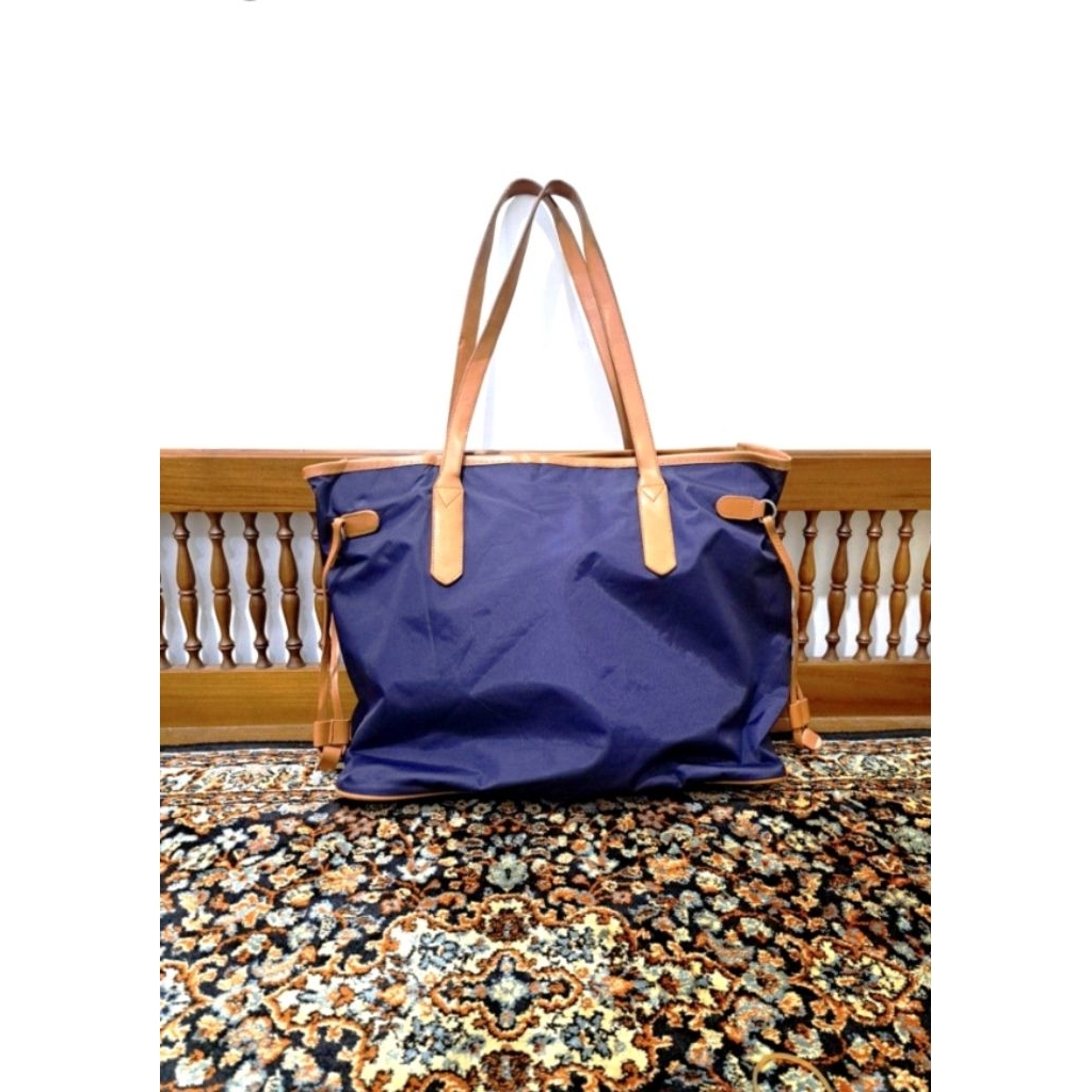 Tas tote bag nylon mix kulit