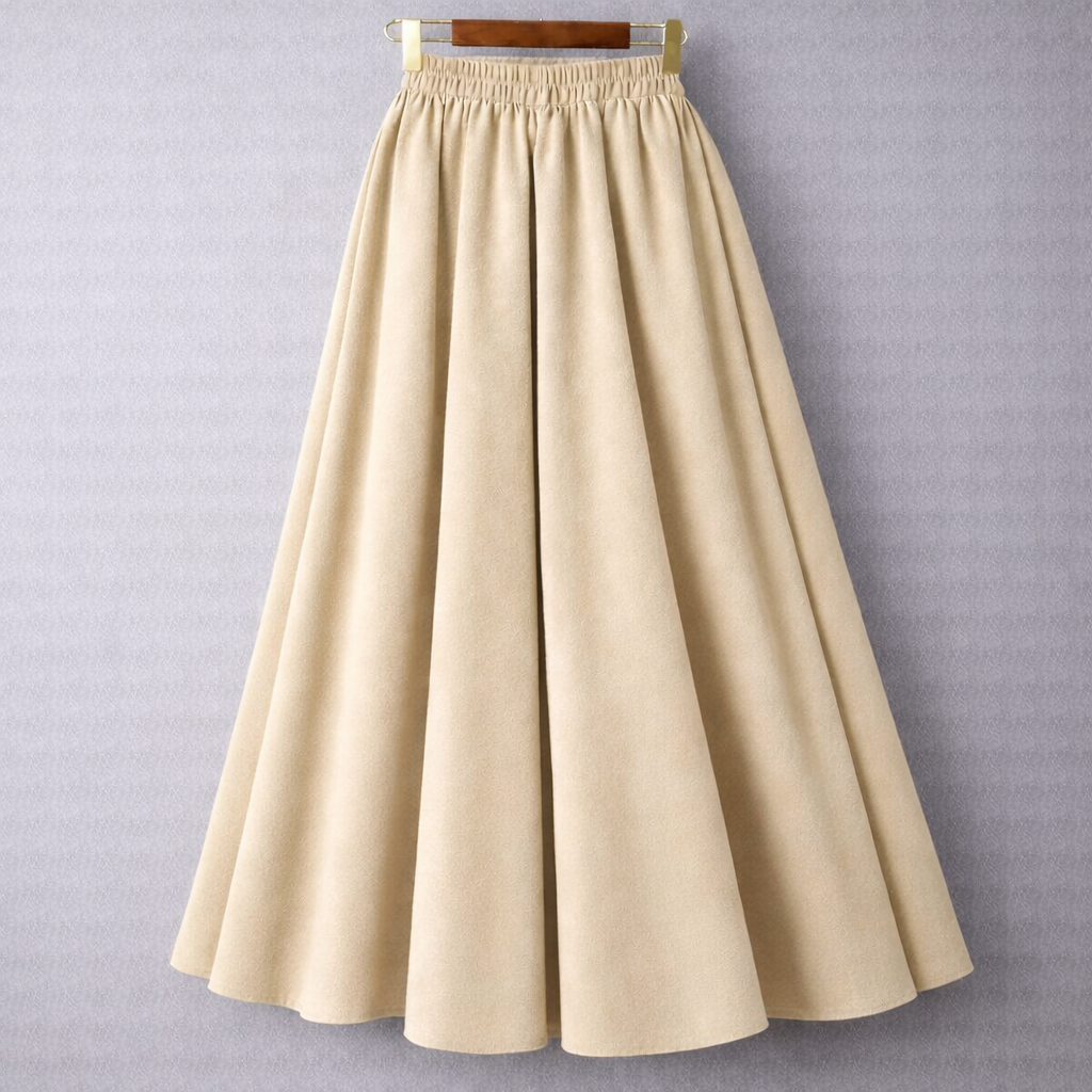 Rok WOLFIS Lebar Wanita Polos Panjang Jumbo High Waist Bahan Tebal Tidak Menerawang Formal Kerja Muslimah by KaRINA
