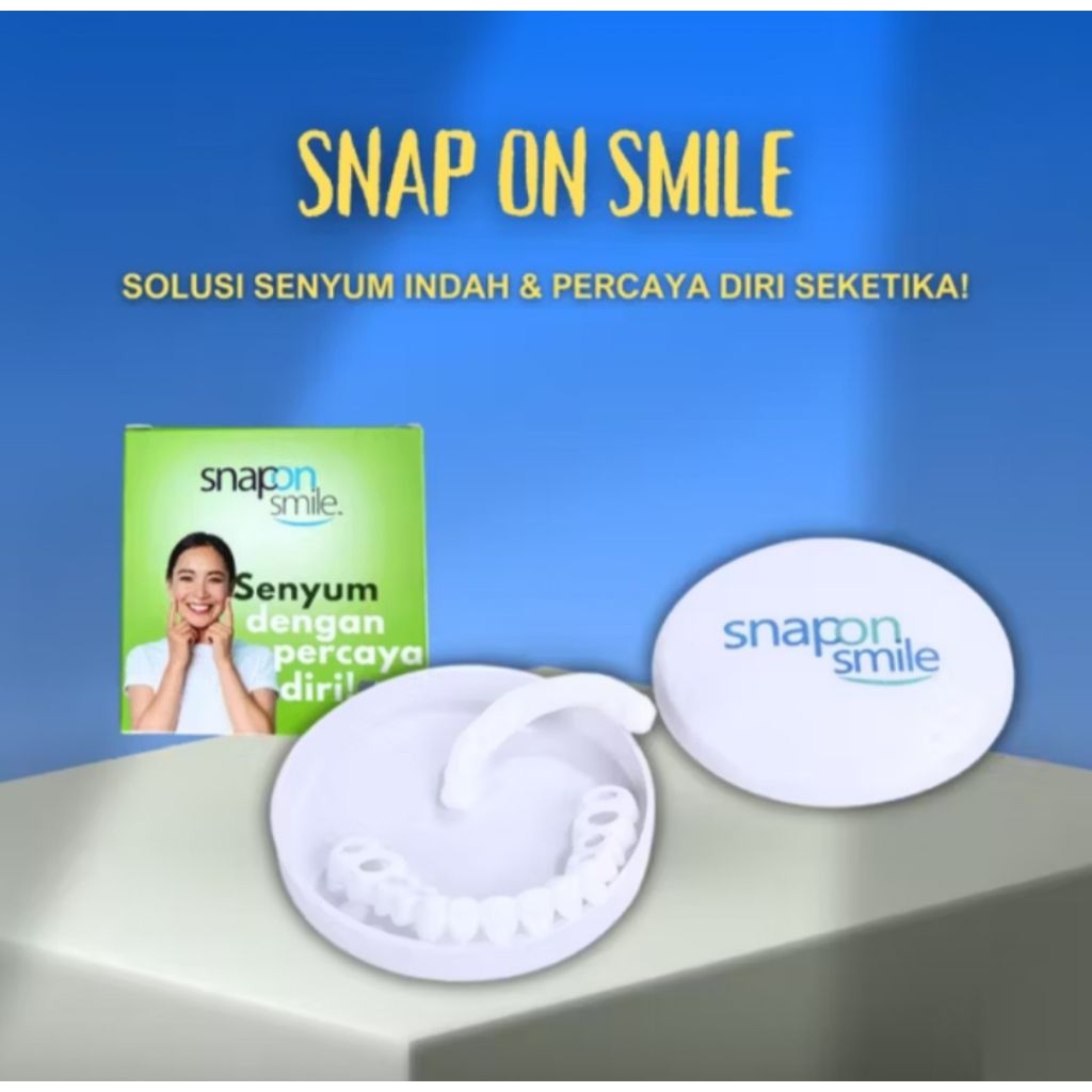 Snap On Smile Gigi Palsu Veneer Gigi Perapi Pemutih Instan Renggang Berantakan Tonggos Ompong Tanpa 