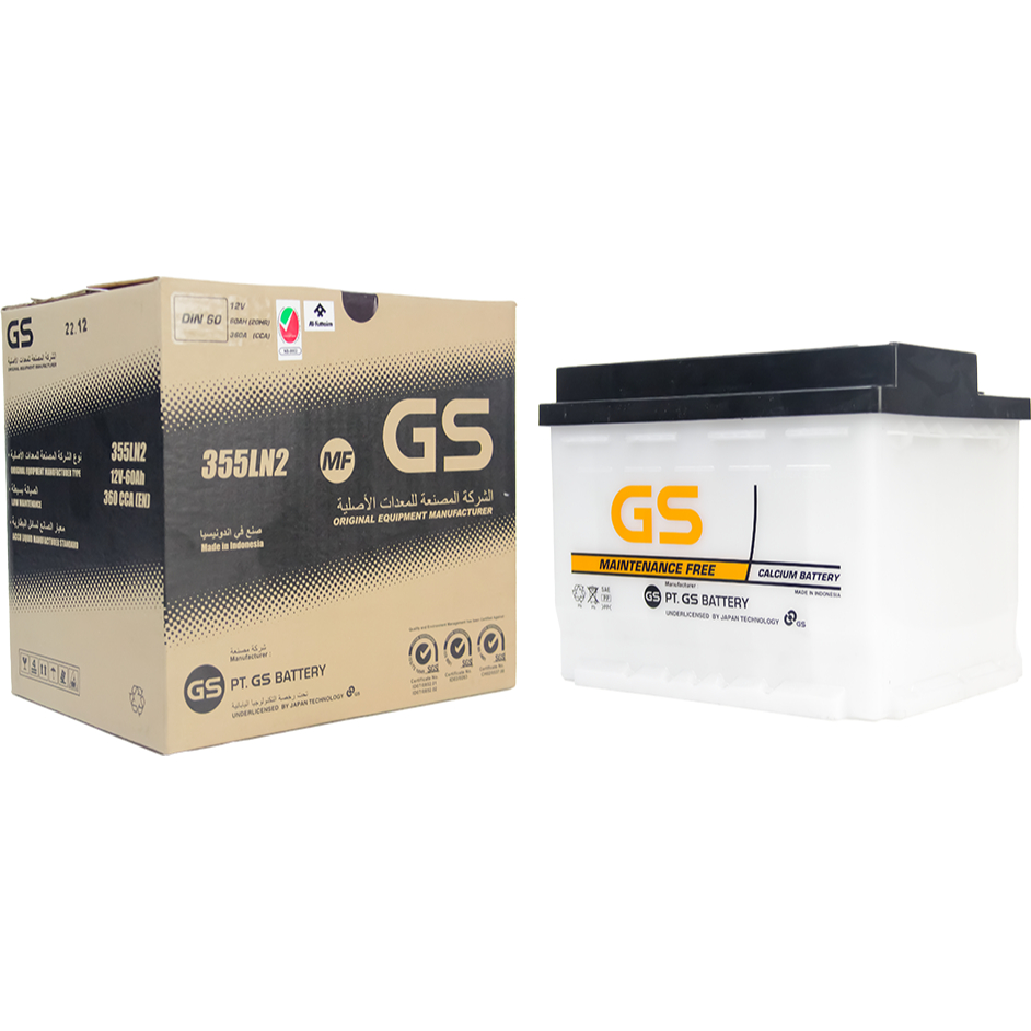 Aki Mobil GS LN2 60Ah – Aki Kering Maintenance Free – Original 100%