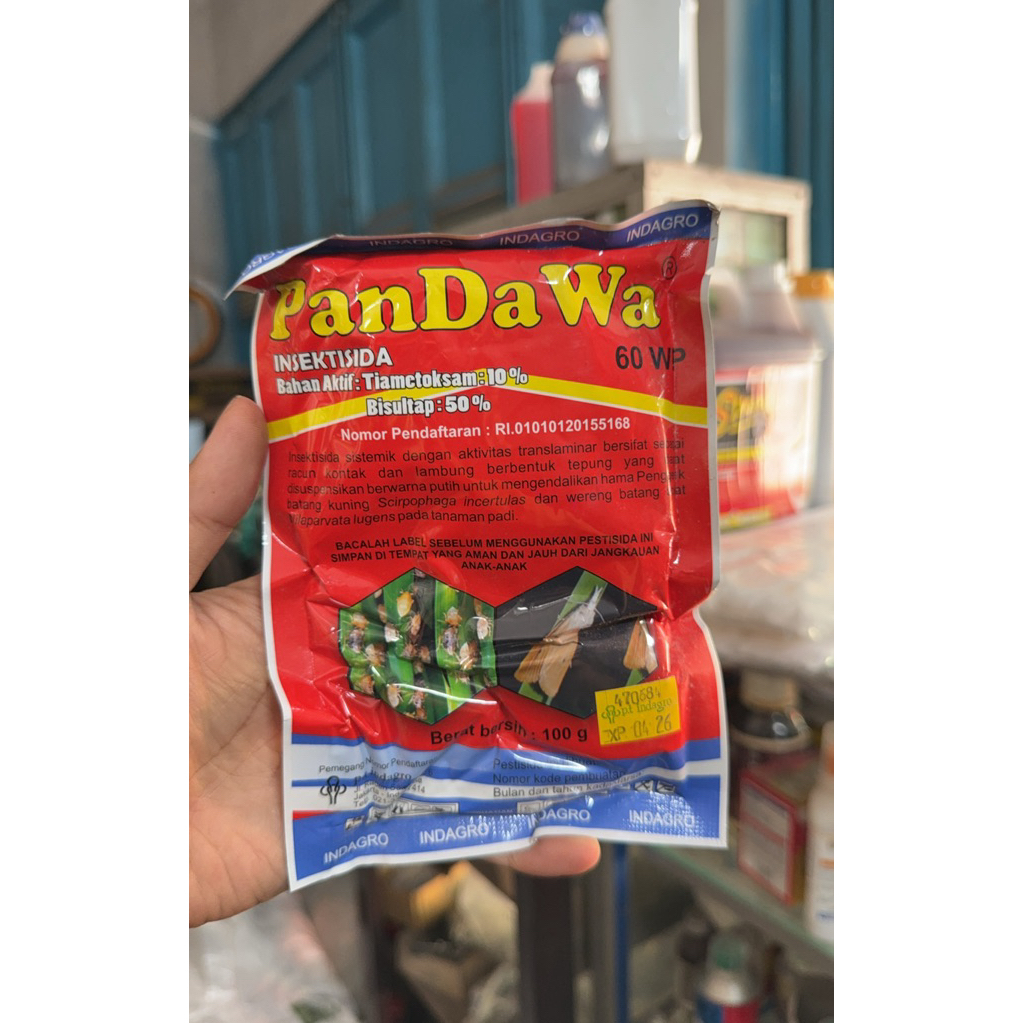 Insektisida PANDAWA 60WP - 100 Gram - Tiametoksam 10% dan Bisultap 50%