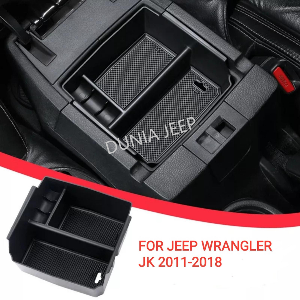 Kotak Armrest Storage Box Jeep Wrangler Rubicon JK
