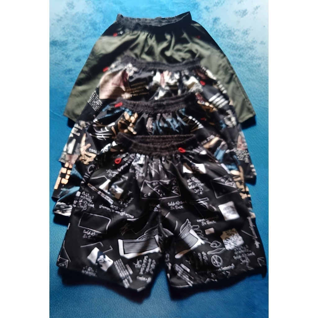 Celana Boxer Pria Cowok Laki-laki kantong resleting