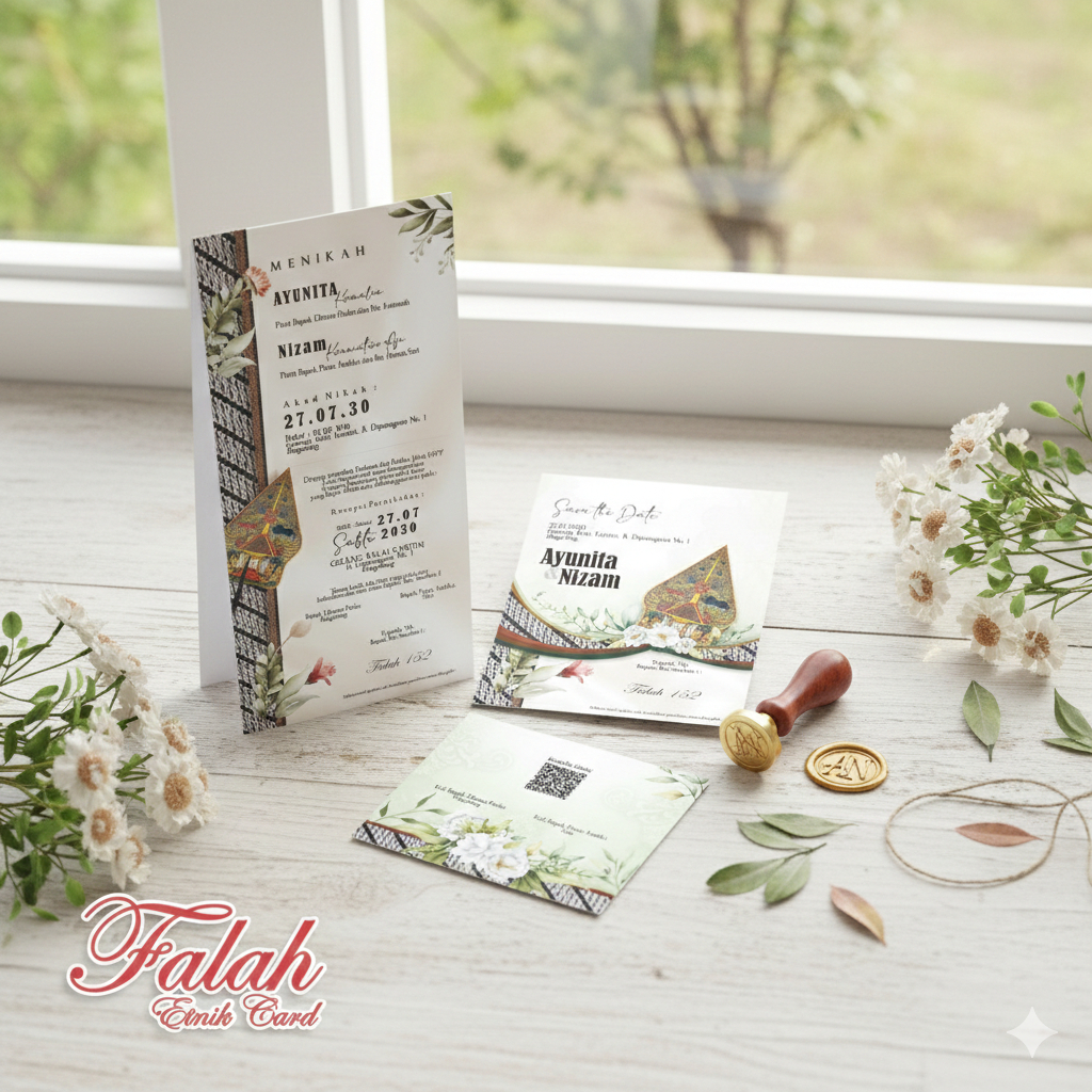 Blangko Undangan Kosong FALAH 152 Murah Unik Elegan